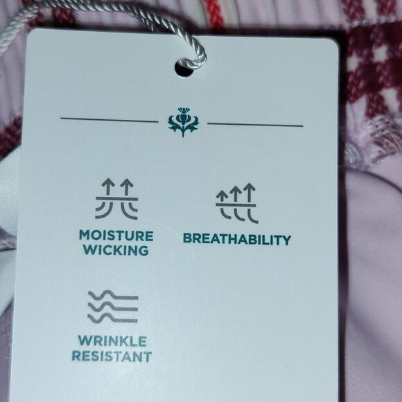 Lady Hagen Clubhouse 16" Woven golf  Skort Plaid Pink Sz XXL NWT - Picture 6 of 9